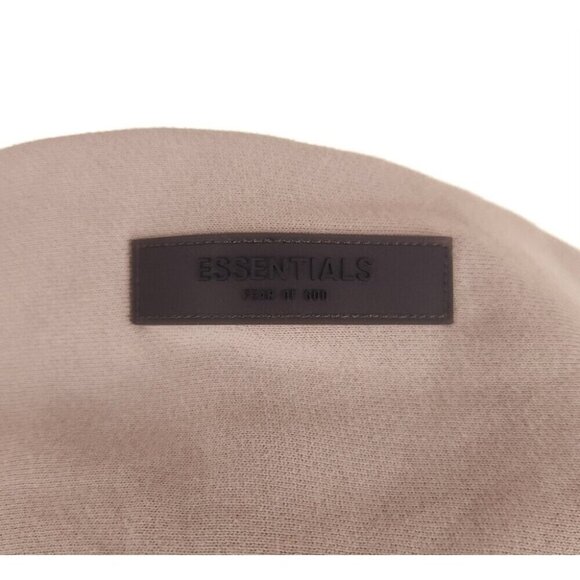 Fear Of God Essentials Cotton-Blend Hoodie Size M Mens Beige AS-IS - Picture 6 of 12